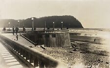 Seaside Oregon OR Turn Around And Beach Antique RPPC Real Photo Postcard picture