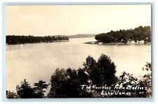 c1910's The Narrows From Bledsoe's Lake James Indiana IN RPPC Photo Postcard picture