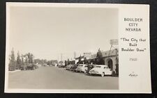 Rppc Boulder City Frashers Old Car Signs Nevada Nv Vintage Postcard CC85 picture