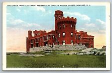 Castle Charles Warren Lippett Newport Rhode Island white border Postcard picture