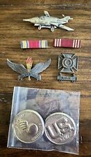 Vintage WWII US Army (7) Piece Pins Awards, Military Medals, Collection. picture