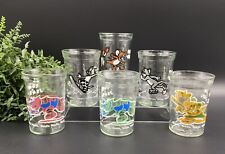 1990 & 1991 Welch's TOM & JERRY Jelly Jam JAR GLASSES Set of 6 picture