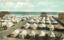 ROCKAWAY BEACH NY QUEENS CHAFFEE'S TENT CITY 1908 POSTCARD picture