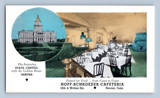 1930'S. HOFF-SCHROEDER CAFETERIA. DENVER, COLORADO. POSTCARD ST3 picture