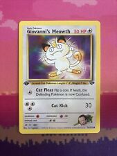 Pokemon Card Giovanni's Meowth Gym Challenge 1st Edition Common 74/132 NM picture