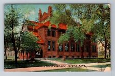 Topeka KS-Kansas, Public Library, Antique, Vintage c1974 Souvenir Postcard picture