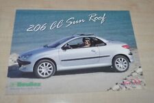 Heuliez Peugeot 206 CC Sun Roof Brochure Prospekt Prospectus picture