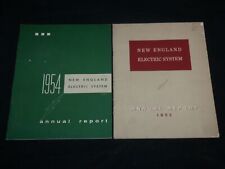 1953-1954 NEW ENGLAND ELECTRIC SYSTEM ANNUAL REPORT LOT OF 2 - J 6643 picture