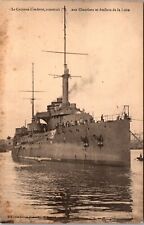 UNPOSTED RPPC POSTCARD-FRENCH NAVY MILITRY CRUISER **CONDORCET** picture
