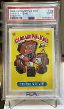 Garbage Pail Kids 1985 OS1 #10a - Tee-Vee Stevie - PSA 9 - MATTE BACK ONE STAR picture