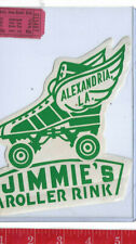 vintage lot roller rink decal Jimmie's Alexandria Louisiana & ticket picture