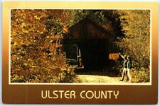 Postcard - Small Covered Bridge Crossing the Dry Brook, Ulster County - New York picture