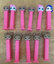 LOL Surprise PEZ  Lot of 11 Brown Pink Purple Hair. picture
