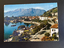 Postcard of Locarno end of Lake Maggiore, from the late 1950's picture