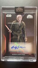 2022 Topps Chrome Black Star Wars ANDY SERKIS as SNOKE Auto autographed Sealed picture
