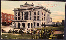 R. R. Station Harrisburg Pa. Vintage Postcard Philadelphia & Reading picture