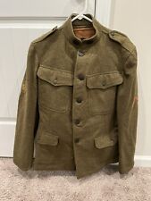 RARE NAMED ID’D WW1 WWI US Army Doughboy Jacket Coat With Pants Belt And Cover picture