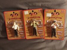 Fun4All Three Stooges Vintage Keychains: Larry, Moe and Curly 1997 NOC  (all 3) picture