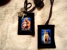  St Joseph Brown Scapular 100% Wool and Quality Handmade in the USA   picture