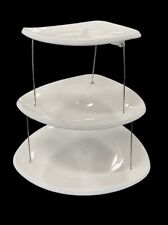 Collapsible Serving Party Tray 3 Tier Appetizers Retro Plate/Platter picture