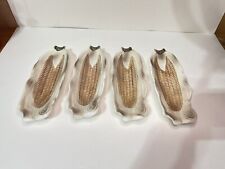 Set of 5 Ceramic Vintage Corn on the Cob Trays/Dishes picture