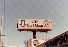 Vtg 1980s OD Surf Shop Advertisement Billboard Sign Myrtle Beach SC Photo picture
