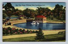 Providence RI-Rhode Island, Seal Pool, Roger Williams Park, Vintage Postcard picture