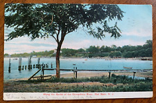 Postcard Red Bank NJ - View of Shrewsbury River picture