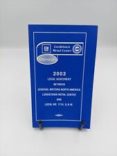 2003 General Motor Agreement Between North America Lordstown Division Local 1714 picture