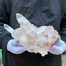 5.74LB Natural Rare White Quartz Crystal Cluster Backbone Mineral Specimen Gem  picture
