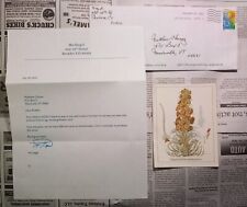 1977 Celestial Seasonings Vanishing Flowers Card + founder Mo Siegel Letter picture