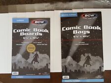 10 BCW BAG and BOARD Comic Book Current/Modern Premade Sleeve picture