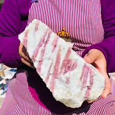 5.39LB TOP Natural Red Tourmaline Crystal Rough Mineral Healing Specimen 652 picture