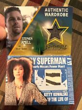 Arrow Stephen Amell and Superman Returns Parker Posey Costume Cards picture