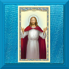 Lords Prayer Our Father Who Art In Heaven Catholic Holy Card Blessing Christ  picture