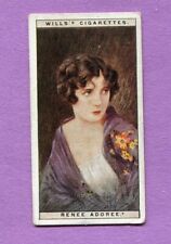 1928 W.D. & H.O. WILLS CIGARETTE 1ST SERIES CARD CINEMA STARS #1 RENEE ADOREE picture