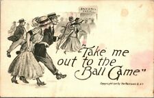 Take Me Out To The Ball Game Baseball UNP 1910 Fairman DB Postcard D11 picture
