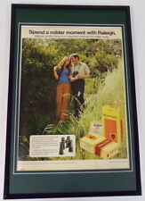 1972 B&W / Raleigh Cigarettes Framed 11x17 ORIGINAL Vintage Advertising Poster picture