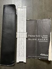 Vintage PICKETT Microline 120 Slide Rule w/ Case And Instructions picture