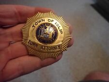 islip new york town attorney badge long island new york  obsolete not police picture