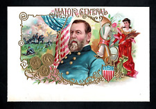 SCARCE 1890s SAMPLE CIGAR LABEL - MAJOR GENERAL - Patriotic Military Hero picture