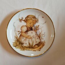 Vintage MJ Hummel Miniature Plate Lily Of The Valley Porcelain  picture