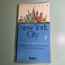 Vintage Fodor’s City Pack New York City Pocket Guide with Full Size Map 1996 picture