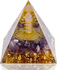 Orgone Pyramid, Small Healing Crystals Pyramid with Amethyst Amethyst2  picture