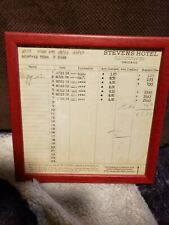 OLD VINTAGE THE STEVENS HOTEL CHICAGO ILLINOIS 1938 Hotel Registry Receipt  picture