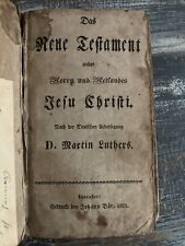 1821 German (Deutsch) Bible - New Testament - Dr. Martin Luthers Antique picture