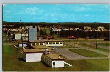 C1960 Sawyer Air Force Base Aerial View Birdseye Military Sands MI Postcard picture
