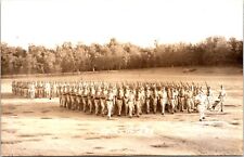Postcard RPPC WWII Company A 116th Infantry Regiment Marching Military EKC D52 picture