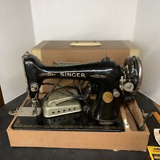 Vintage Antique Singer Sewing Machine with Case & Foot Pedal Model 66? picture