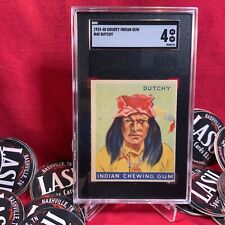 1933 Goudey Indian Gum R73 Series of 192 Dutchy #40 SGC 4 picture